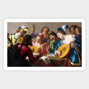 The Concert by Gerard van Honthorst Sticker